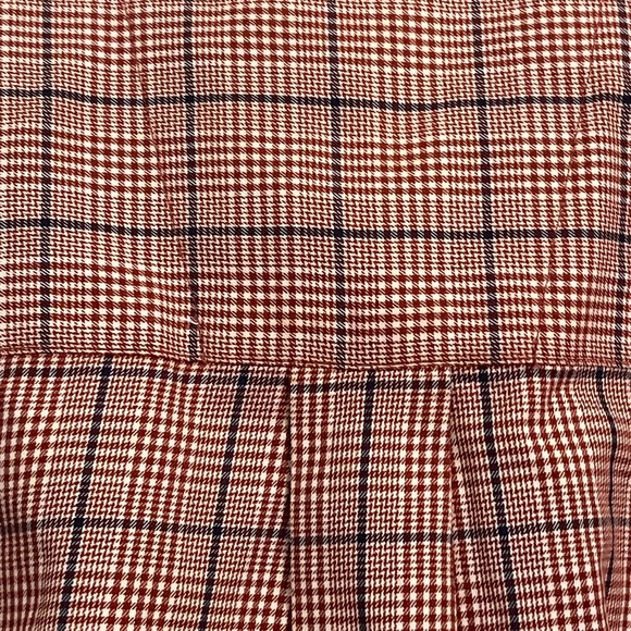 Wrangler George Strait Red Blue Check Shirt Long Sleeve Button Down Collar - Picture 9 of 10